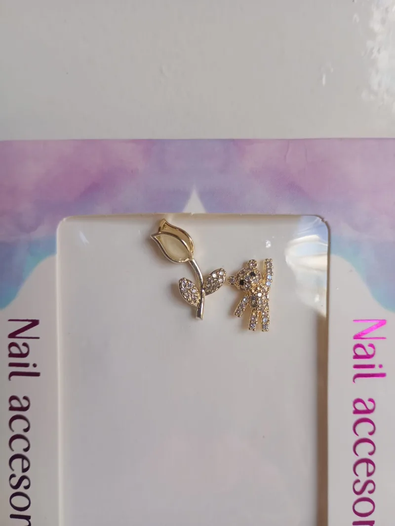 Cristal Decoración Oso-Rosa Dorado - City Girl