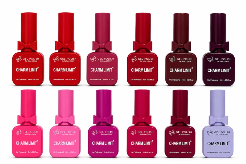 Combo 12u esmalte UV/led Moño CHARM LIMIT