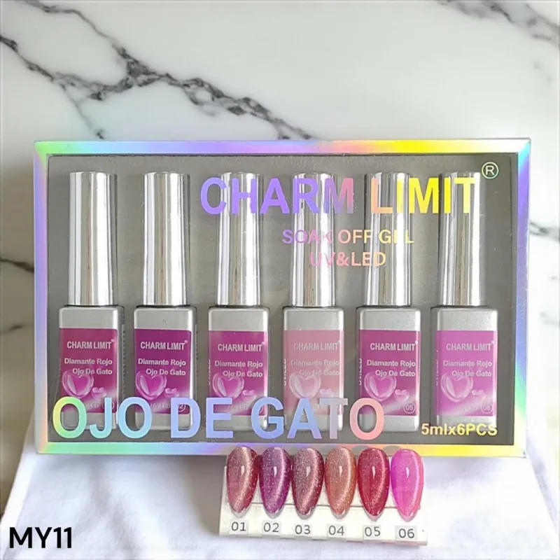 Esmalte ojo de gato Charm Limit Diamante x6