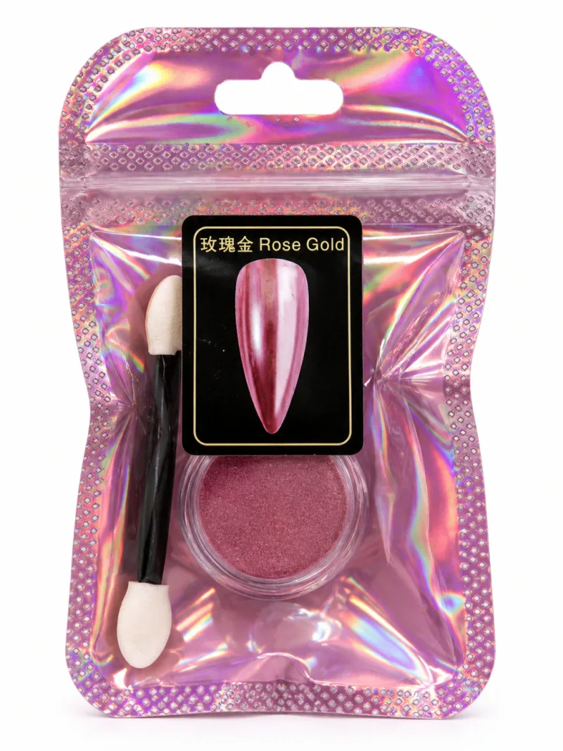 Polvo para uñas Rosa Gold
