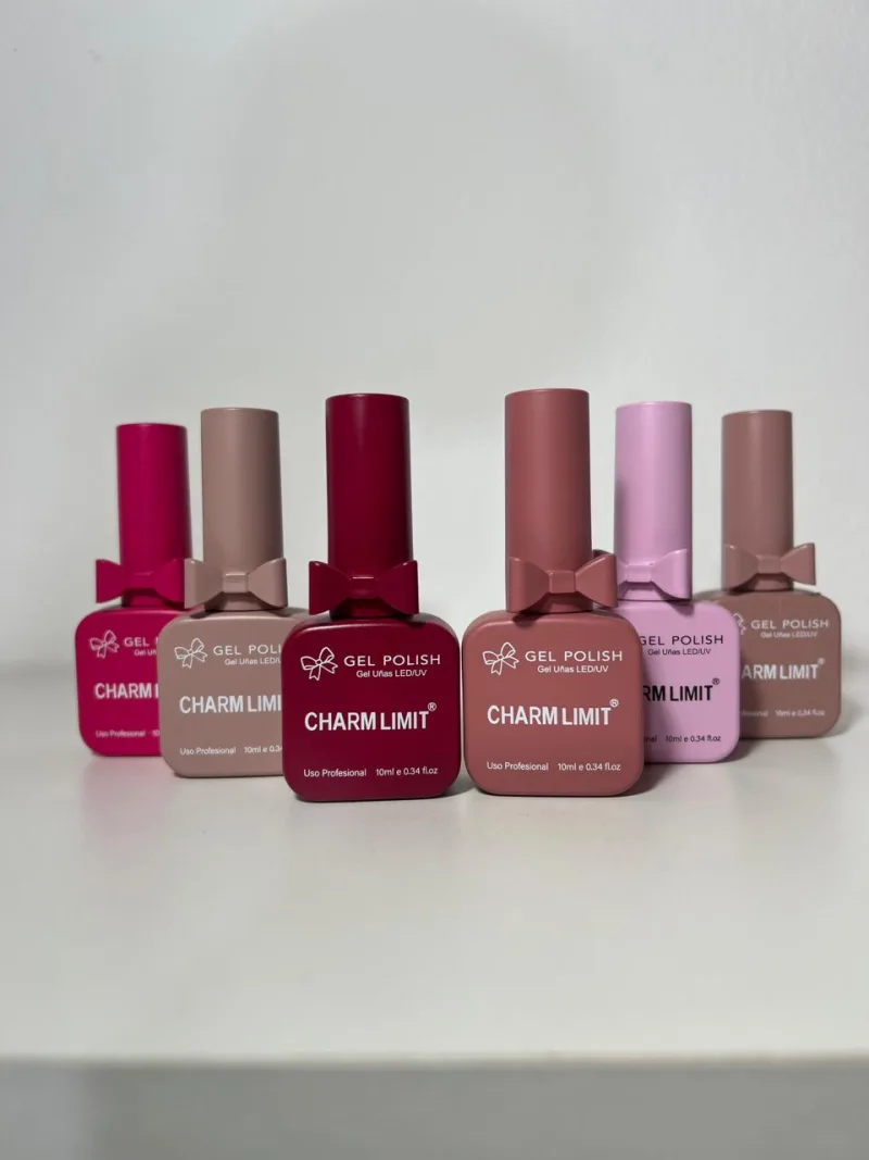 Combo 6u esmalte UV/led Moño CHARM LIMIT
