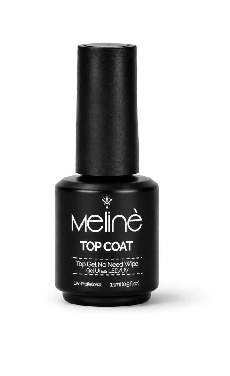 Esmalte Top Coat Meline Gel Uv/led Semipermanente X 15 Ml